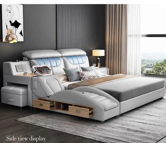 Light Luxury Smart Bed | Chanwy BD-2 | Modern Massage Double Bed