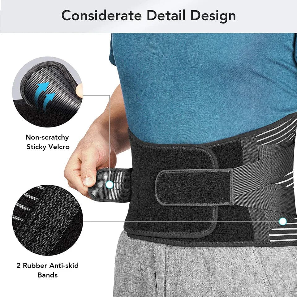 Stay Active, Stay Supported: Anti-Skid Orthopedic Lumbar Support for Gym Workouts