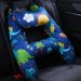 Natural Fiber Delight: Blue Dinosaur and Pink Girl Designs in Our Cute Car Neck Pillow Set