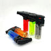 Portable Windproof Butane Lighter - Transparent Gas Window Torch for Outdoor Use