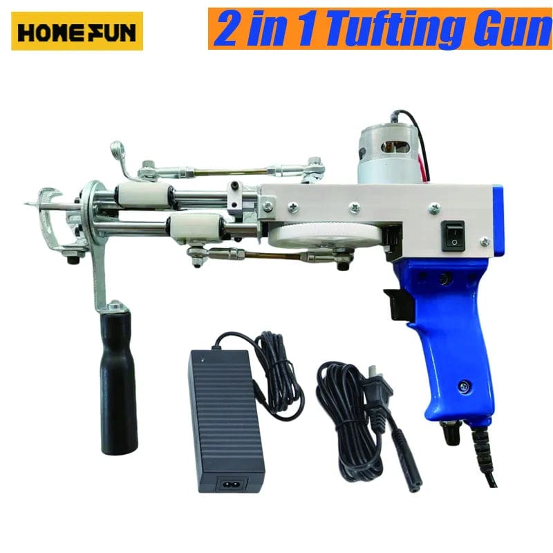 Tufting Gun 2 In 1 Starter Gun Loop Pile Cut Pile Rug Tufting Gun Carpet Making Gun Electric Carpet Sewing Machine DIY Tools