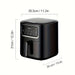 Multi-Functional 10L Large Capacity Air Fryer - 2000W Stainless Steel Electric Oven