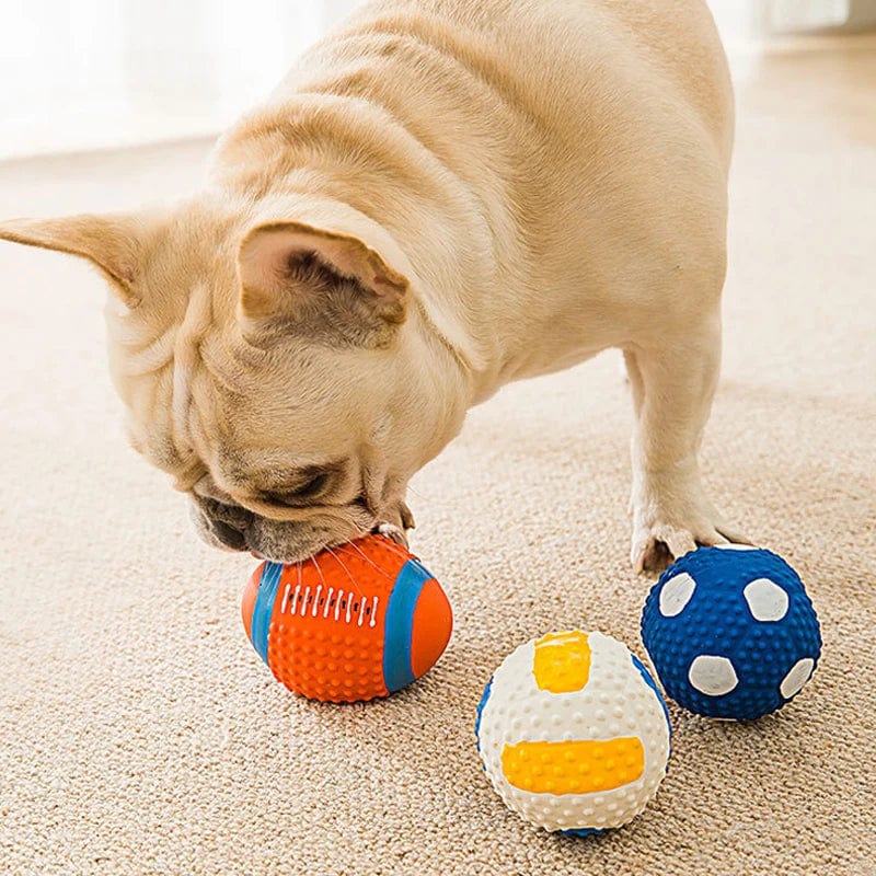 Playful Dental Care: Dog Ball Toys for Small Dogs - Interactive Chew and Tooth Cleaning