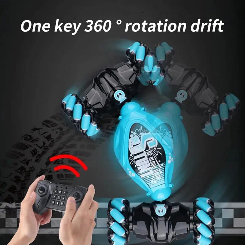 Newest 4WD 1:16 Stunt RC Car With LED Light Gesture Induction Deformation Twist Climbing Radio Controlled Car Electronic Toys