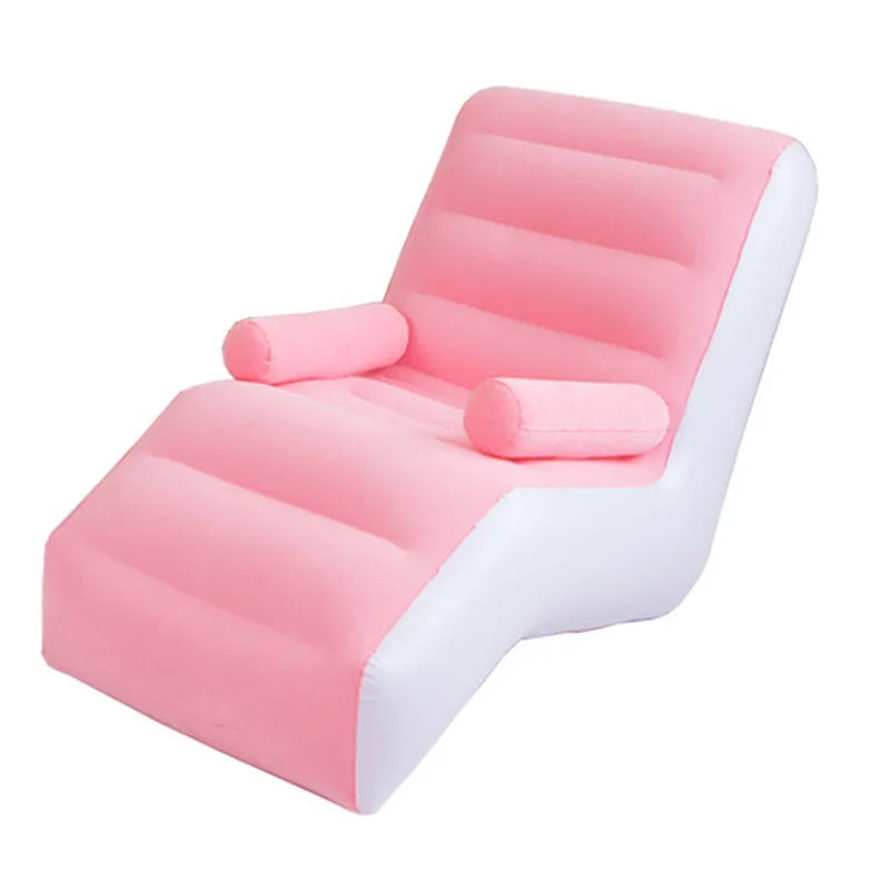 Living Room S Shape Inflatable Sofa Chair Cheap Single Designer Sofa Lazy Divano Home Furniture