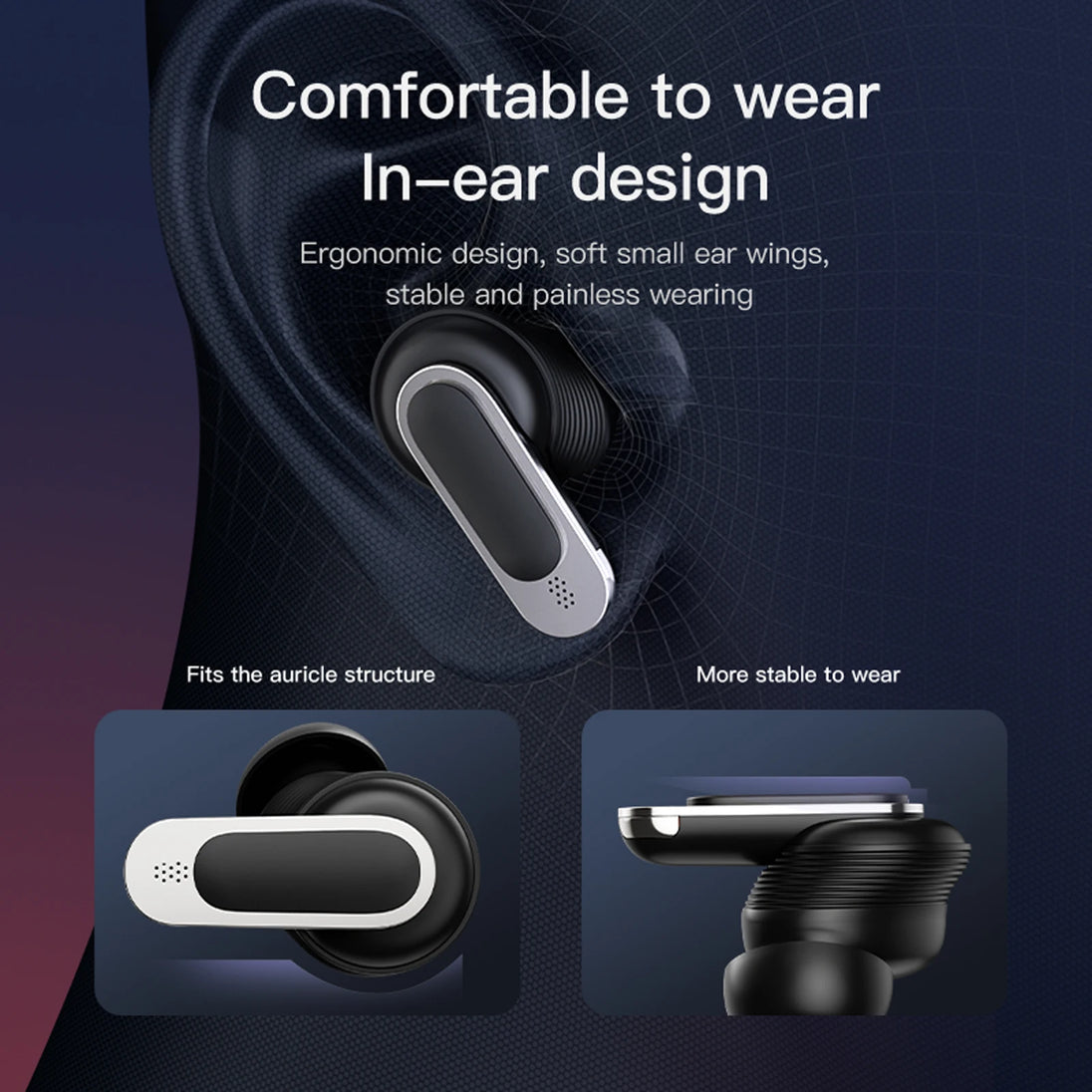 True Wireless Earbuds for iPhone, Samsung, Huawei - Waterproof, HiFi Quality