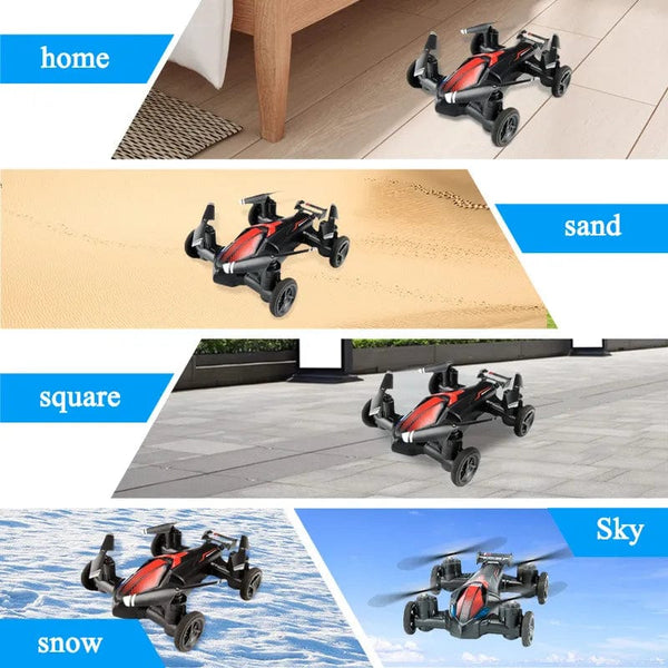 Innovative Fun Takes Flight: JJRC's Mini Four-Axis Remote Control Aircraft Transforms the Skies and Rolls Across the Ground