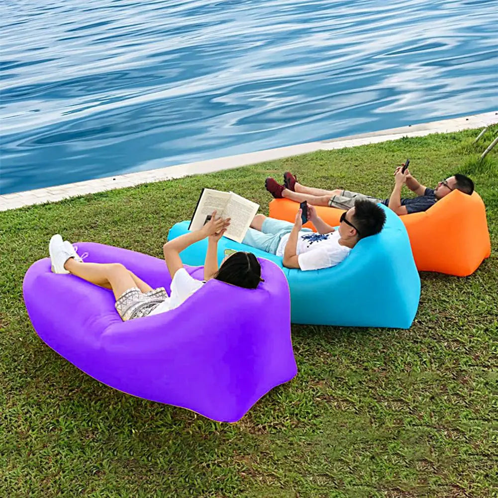 Inflatable Air Sofa - Lazy Chair for Outdoor, Foldable & Portable