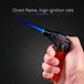 Portable Windproof Butane Lighter - Transparent Gas Window Torch for Outdoor Use