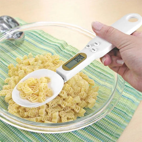 Adjustable Weighing Spoon Kitchen Scale - Precise Digital Measuring Tool with LCD Display