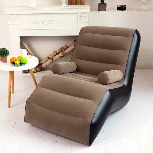 Living Room S Shape Inflatable Sofa Chair Cheap Single Designer Sofa Lazy Divano Home Furniture