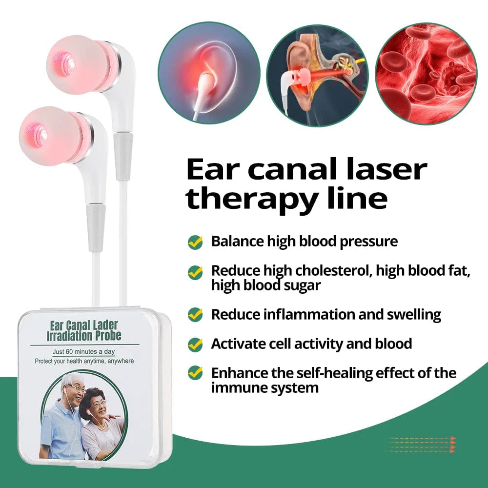 Tinnitus Ear Laser Therapy for Clearer Hearing - LLLT Irradiation Earplug Solution