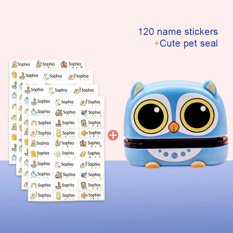 Cute Cartoon Children Seal Students, Large Size Washed Non - Fading Fabric And Textile Stamps.