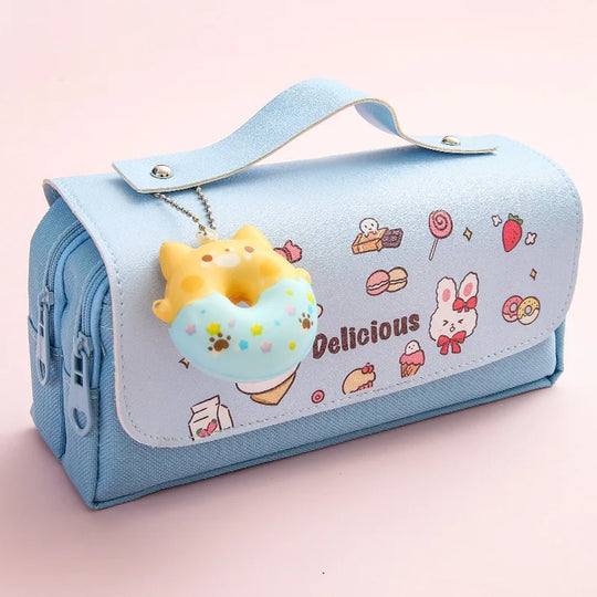 Kawaii 3D Pencil Case - Waterproof, Cute, Decompression Pen Pouch