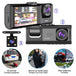 Dash Cam with IR Night Vision - 1080P, Dual-Lens, Loop Recording