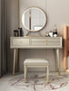 Light Luxury Cherry Wood Dressing Table | Modern American Style | Complete Installation