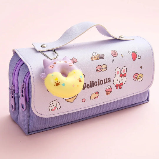 Kawaii 3D Pencil Case - Waterproof, Cute, Decompression Pen Pouch