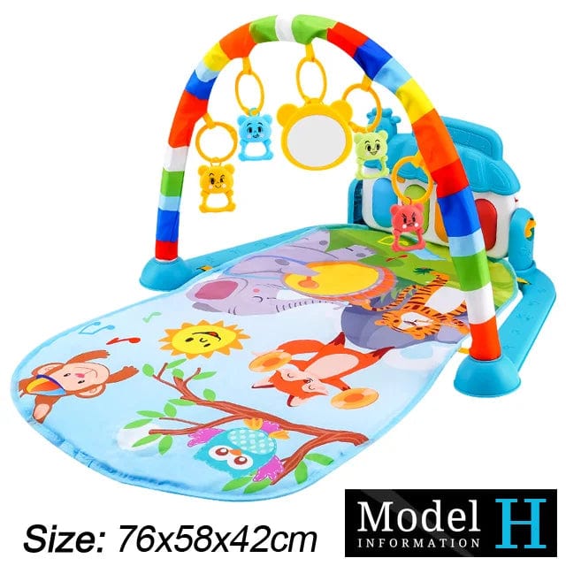 Baby Fitness Play Gym: Music Piano Blanket Pad, 0-36 Months