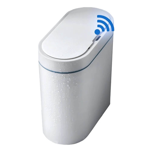 Innovative Convenience: Waterproof Narrow Seam Sensor Trash Can for Bathroom, Bedroom, and More