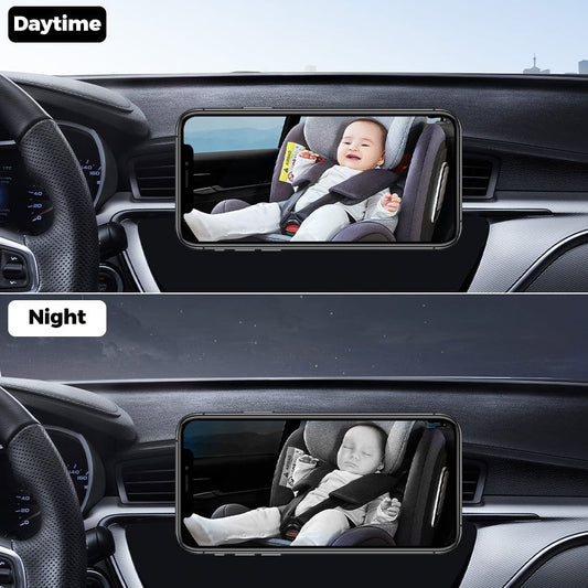 Stay Connected with Your Little One: GreenYi WiFi Car Baby Camera - Crystal-Clear HD Video for iPhone, iPad, and Android Devices