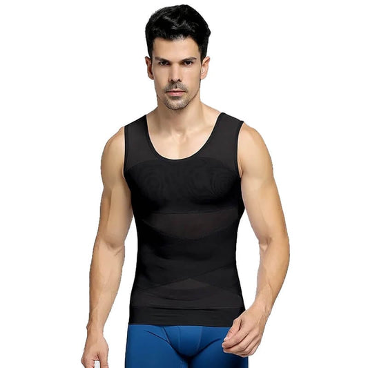 Revolutionize Your Silhouette: New Shaper Vest for Men - Mesh Breathable Abdominal Control