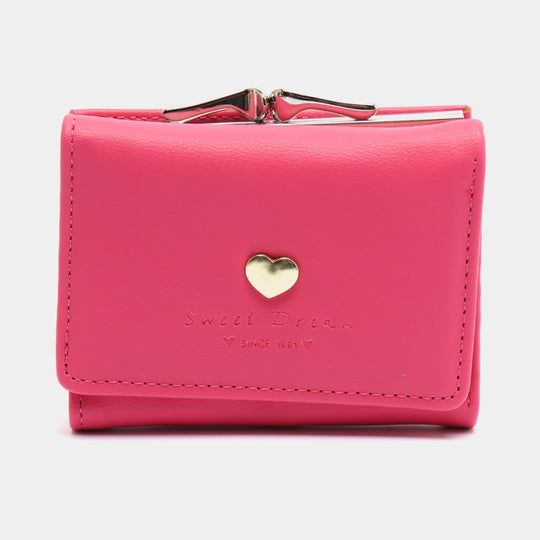 Candy Color Vintage Heart Clasp Ladies Wallet: Stylish and Functional Accessories for Women