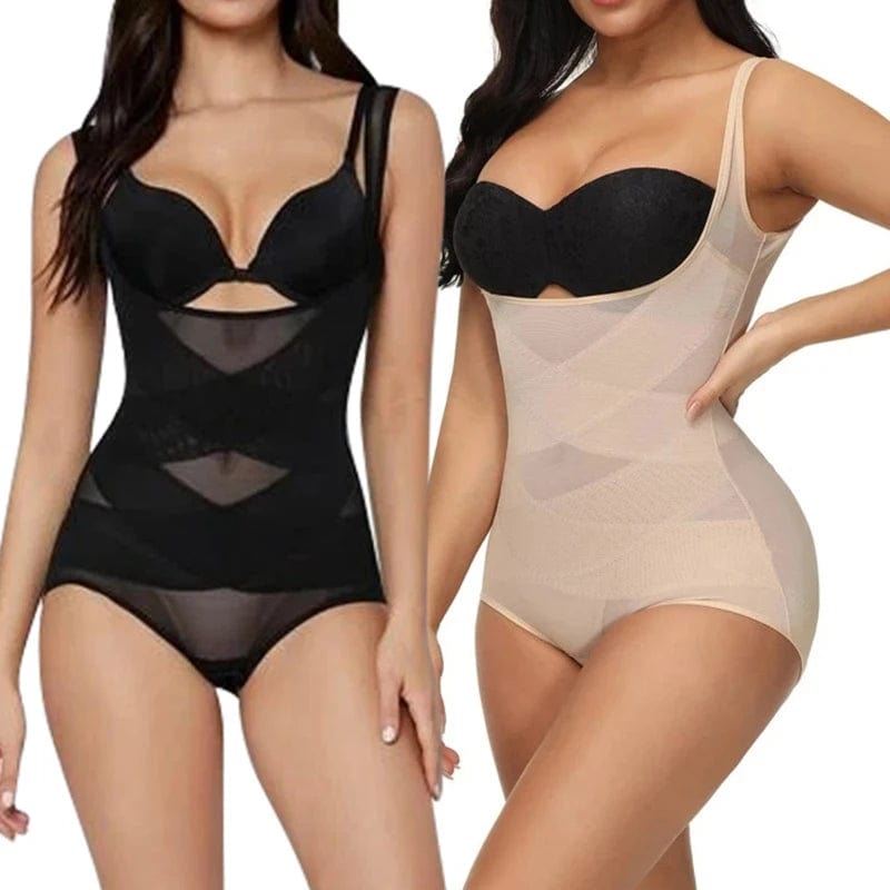 Define Your Curves: Waist Trainer Shapewear Bodysuits for Women – Tummy Control Elegance