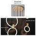 Luxurious Illumination: Gold Circle Pendant Lights - Modern Ceiling Decor for a Touch of Luxury