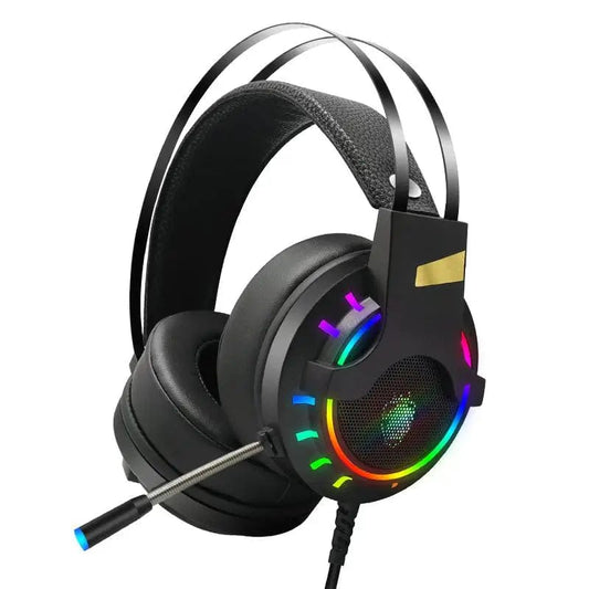 K3 Stereo Gaming Headset: Over-Ear Headphones with Noise-Canceling Mic, LED Light