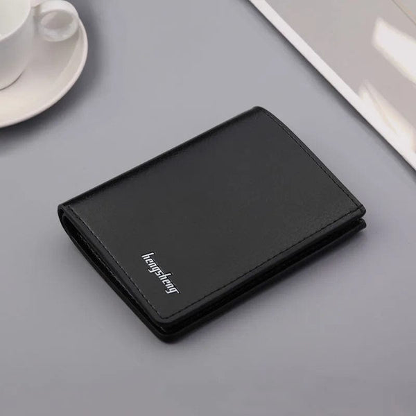 Modern Elegance: Hengsheng New Design ID Card Leather Wallet – A Stylish Essential for Men