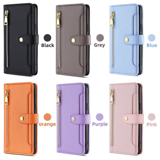 Hot Selling Elevate Style and Security: Leather Cell Phone Case Cover for Sony Xperia 1 with Wallet Function