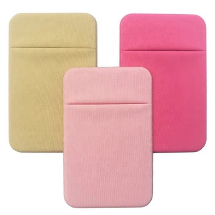 Smart and Stylish: Slim Microfiber Stretch Card Sleeves for Phone Credit Card Holder