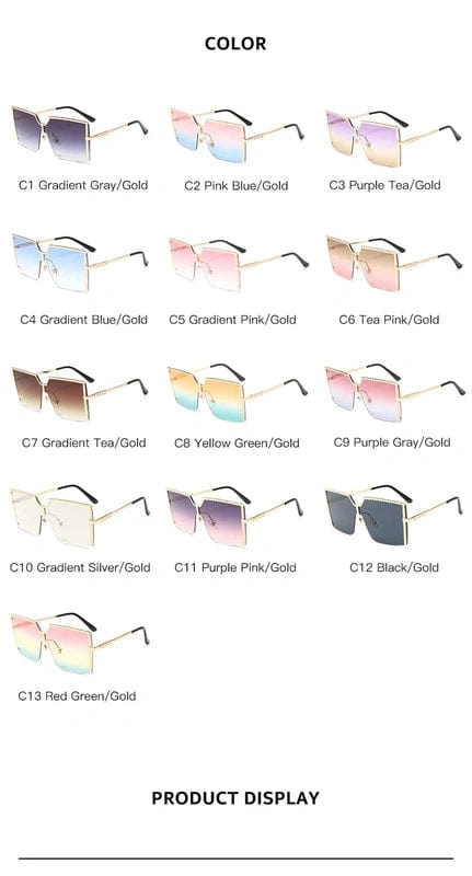 Fashion Sunglasses: Ladies' Metal UV400 Shades with Gradient Ocean Party Style