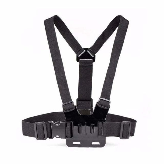 Kaliou 2-in-1 Adjustable Elastic Mobile Phone Holder Chest Mount Harness Strap - Sports Camera Accessories