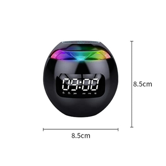 Portable Colorful Ball Wireless Speaker with LED Mini Speaker and Alarm Clock