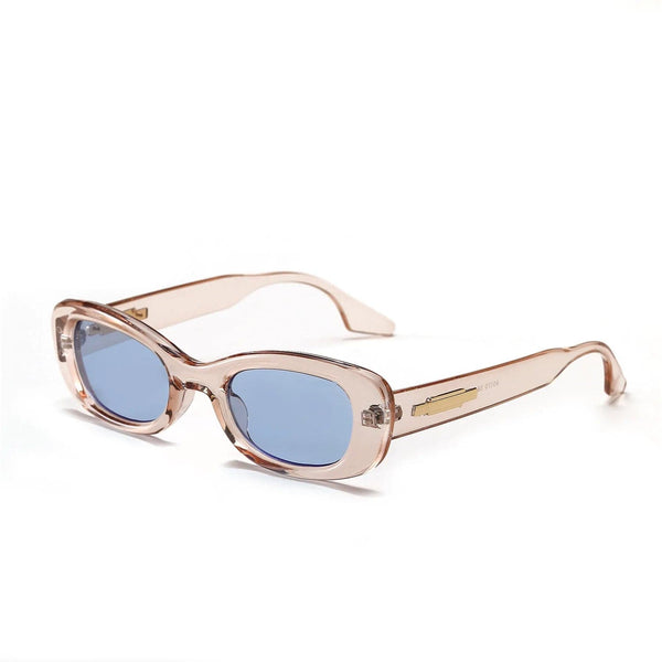 Oval Sunglasses - Retro Small Sun Glasses for Women with Candy-Colored Lenses