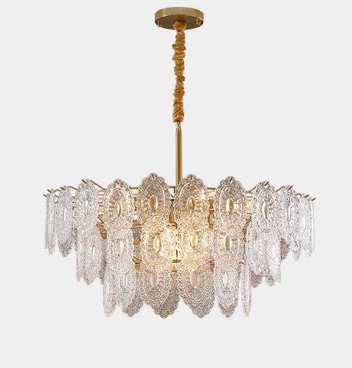Opulent Illumination: Crystal Lamp - Ceiling-Hanging Chandelier for Luxurious Bedroom Decoration