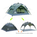 Instant Adventure Hub: Automatic Outdoor Sport Hiking Tent for the Whole Family