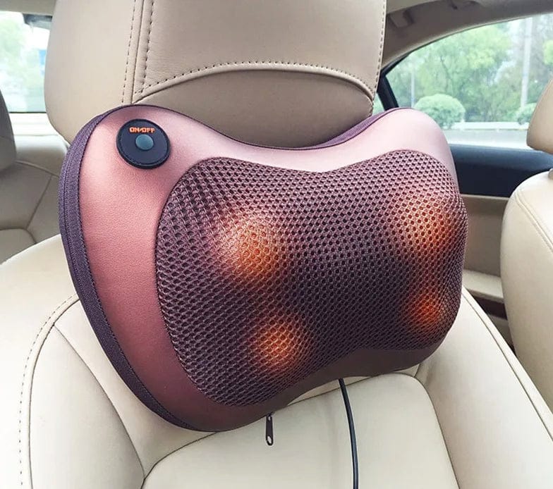 Relax and Unwind Anywhere: Electric Heating Massager Pillow for Back, Neck, and Shoulders