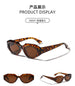 Candy Color Square Sunglasses: Small Triangle Frames with Fashion Leopard Print - Stylish Eye Cat Sun Shades for Ladies