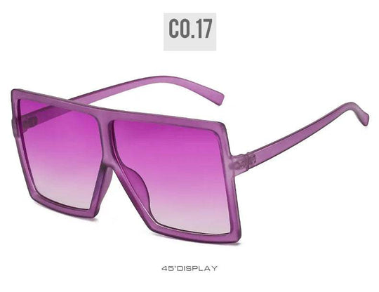 Luxury Fashion: Trendy Designer Oversized Square Sunglasses with Big Frames for Ladies