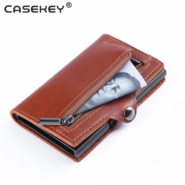 Smart and Stylish Organization: CaseKey Handmade Leather Wallet for Keys and Cards