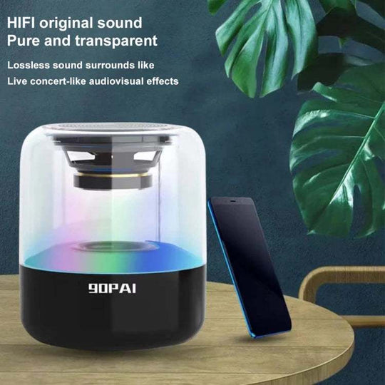 AI Smart Wireless Speaker with Colorful Light and High-Fidelity 6D Stereo Sound