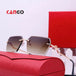 Hot Selling Luxury Rimless Sunglasses: Trendy Shades for Women and Men