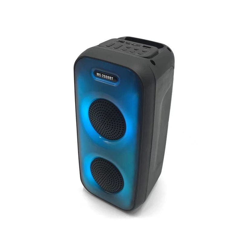 MS-2601BT: Compact Subwoofer Speaker with Dynamic RGB Lighting