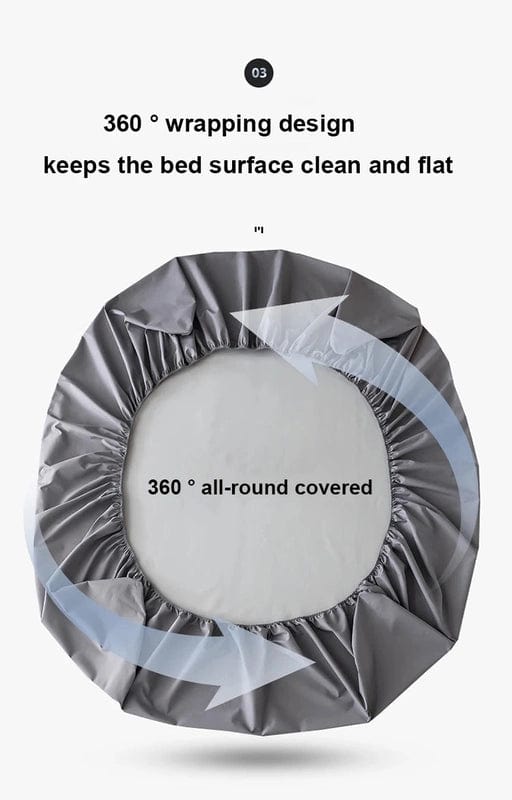 Fitted Bed Sheet with Elastic Band Deep: Single, Double, and King Sizes