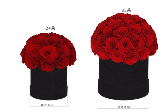 Eternal Love Encased: Mushroom Head Hug Bucket with High-Quality Red Rose Gift