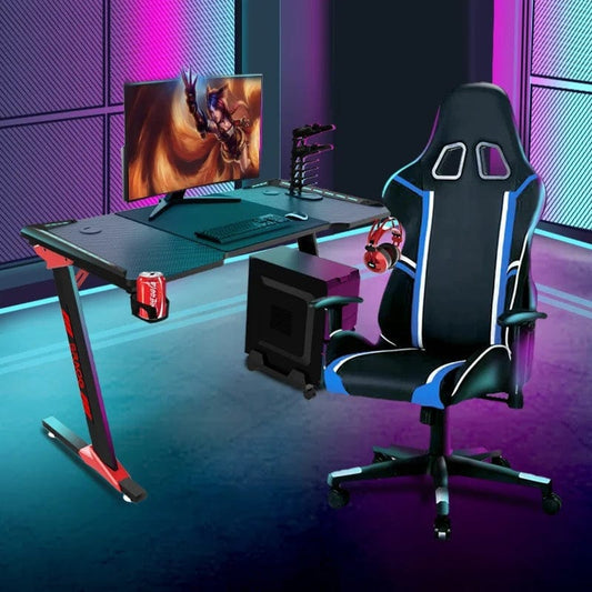 Illuminate Your Victory: Explore the Non-Toxic LED Gaming Brilliance of Our High-Quality PC Computer Desk