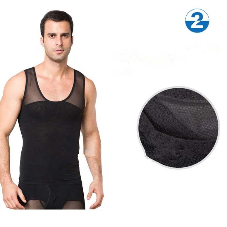 Confidence in Comfort: Slim Men's Compression Shirt for Gynecomastia Concealment