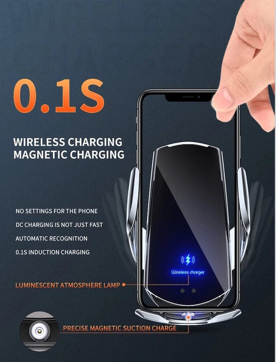 Drive Charged: Qi Wireless Charger and Car Air Vent Mount Holder for Ultimate Convenience